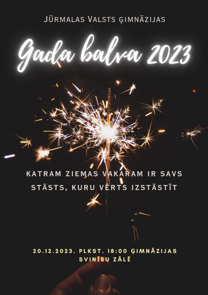 Jūrmalas Valsts ģimnāzijas “Gada balva 2023”