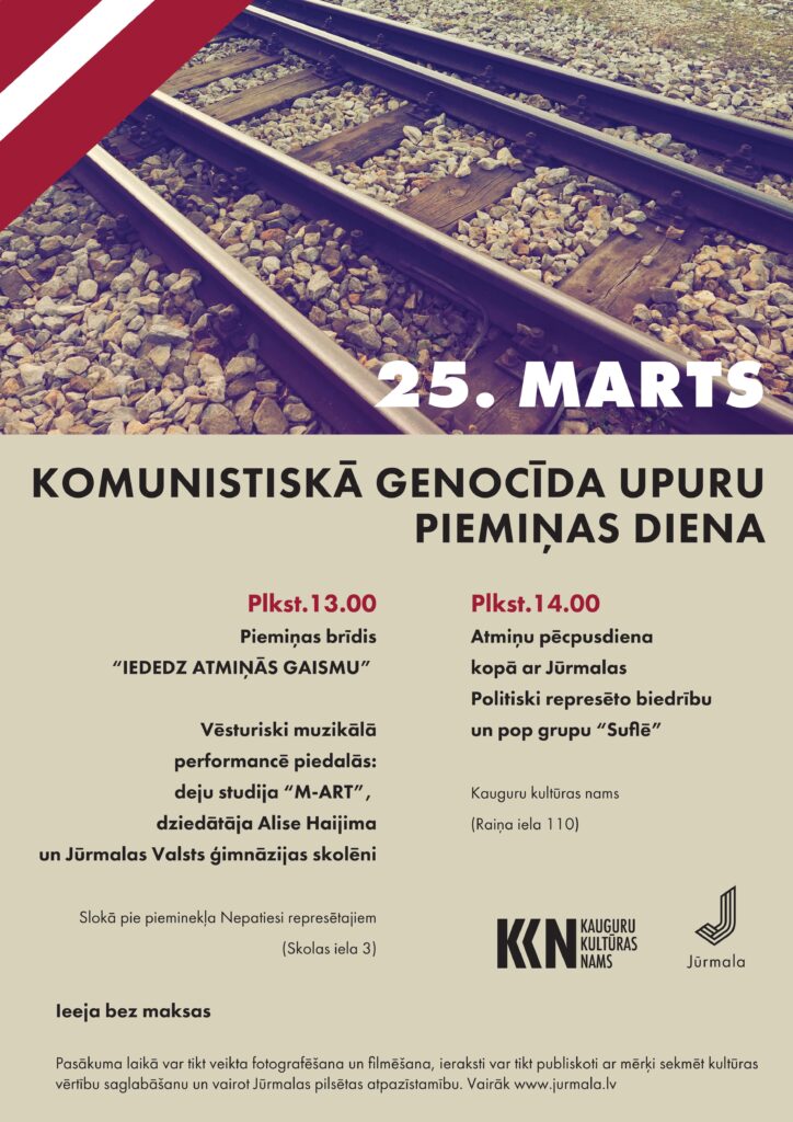 25. marts – komunistiskā genocīda upuru piemiņas diena